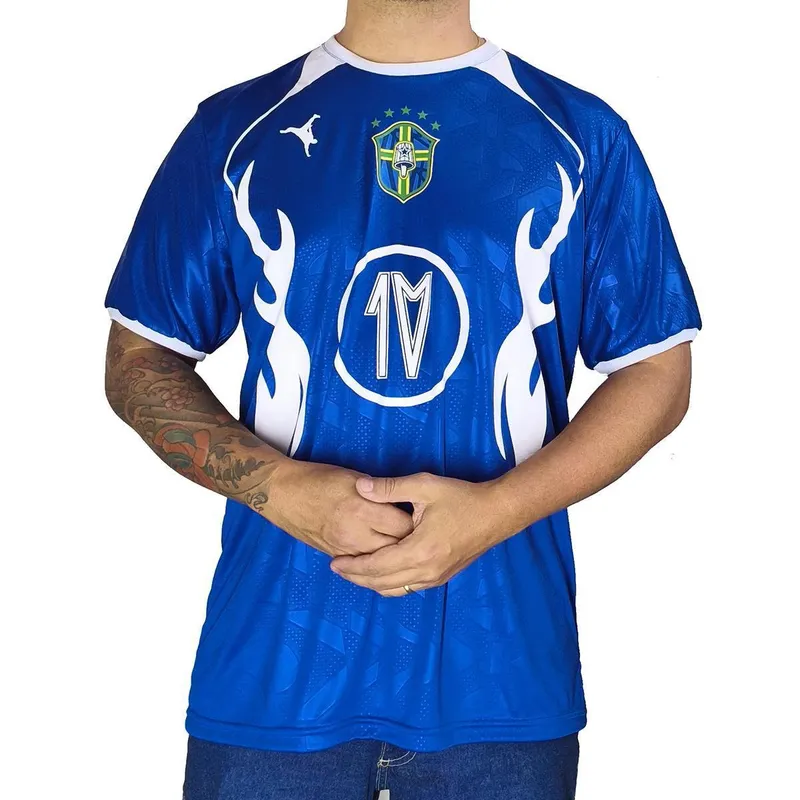 Camiseta Chronic Time Brasil Azul Royal Copa 083B