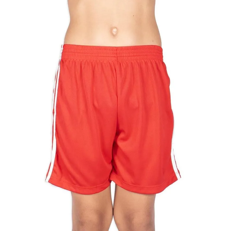 Short I Sport Listras Futebol Juvenil Vermelho