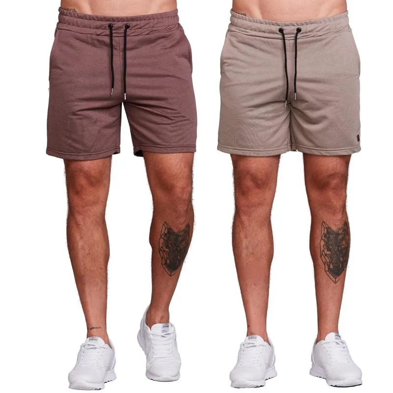 KIT 2 Bermuda Short Masculina Moletinho Casual Adulto