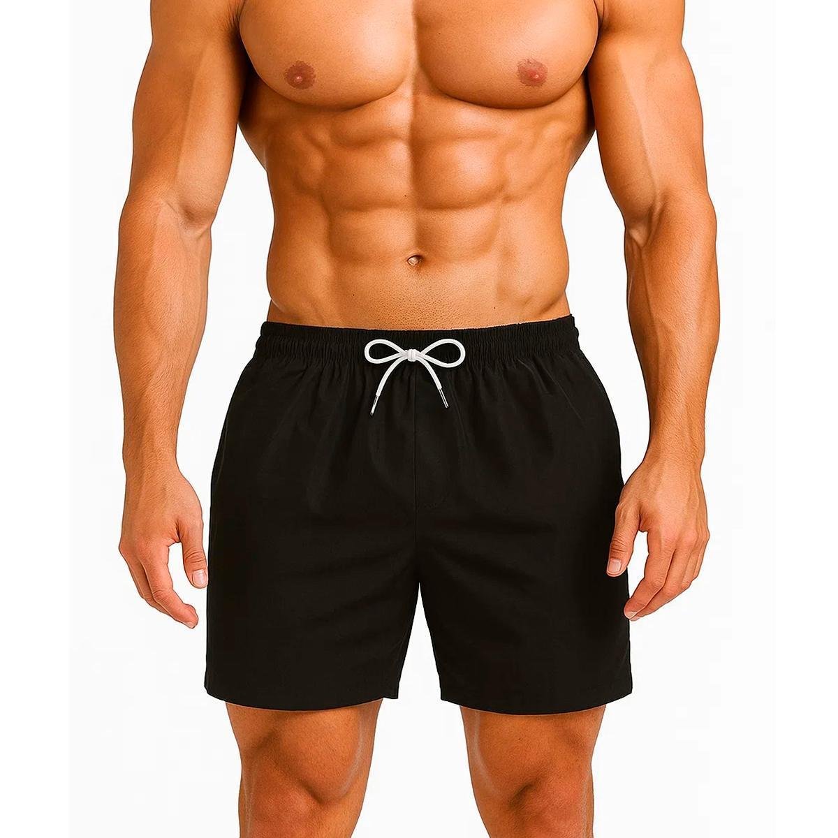Short Masculino Tactel Bermuda Bolso Treino Mauricinho Praia
