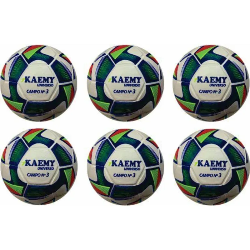 Bola Campo Nº03 Kaemy Universo Com 06 Unidades