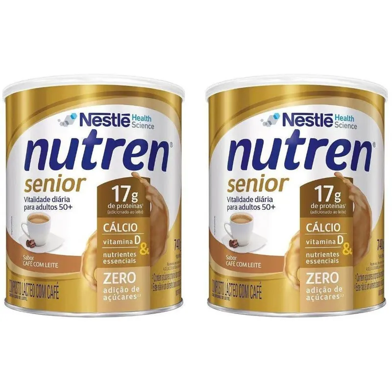 Composto Lácteo Nutren Sênior Integral - 740g 2 Unidades