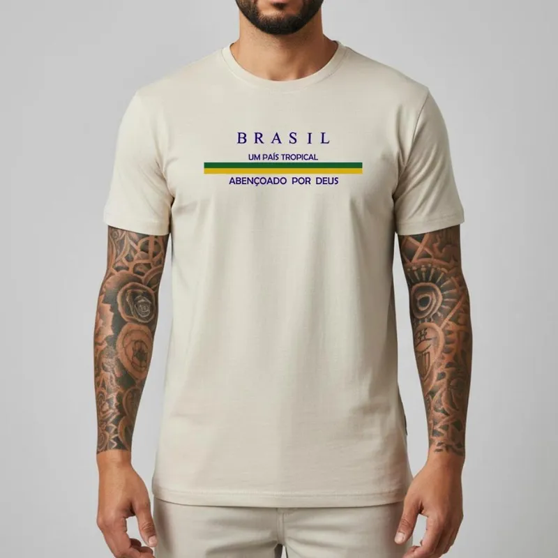 Camisa Masculina Brasil Copa 2026 Algodão Premium Últimas Unidades Somos Fabricantes Melhor Custo
