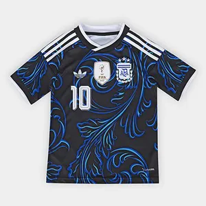 Camisa Infantil Seleção Argentina Away 2026 nº 10 Messi Torcedor Adidas Originals