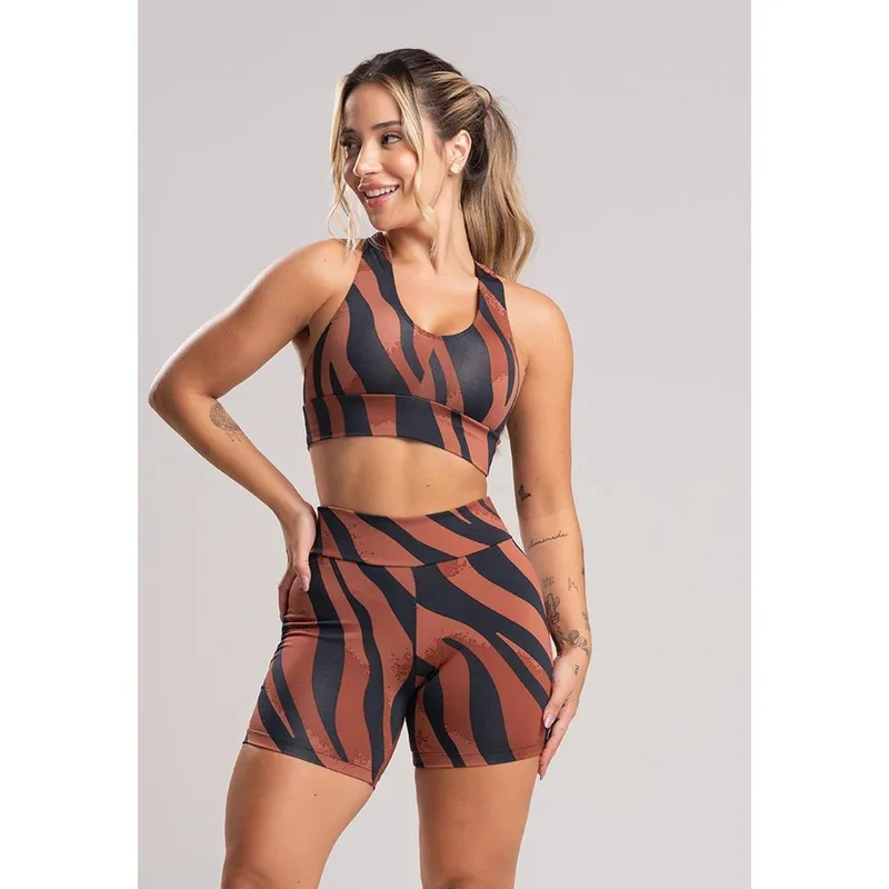 Short Curto Feminino Cintura Alta Fitness Academia Mvb Modas