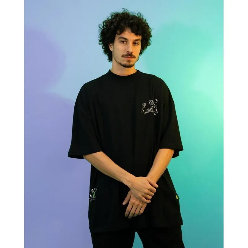 Camiseta Lost 2262613 Box Quadrada Bubble - Preto