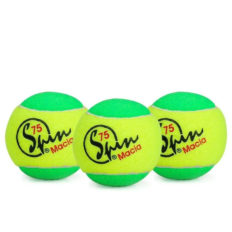 Bola de Tênis Spin 75 Verde Pack com 03 Unidades - Estagio 1