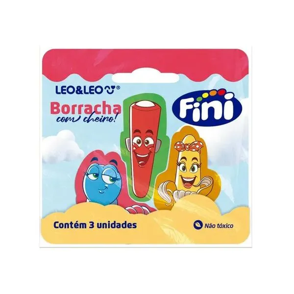 Borracha Com Aroma Fini 3 Unidades
