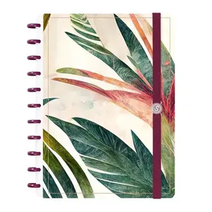 Caderno Disco 80 Folhas Grande Prime Palmeira Marsala
