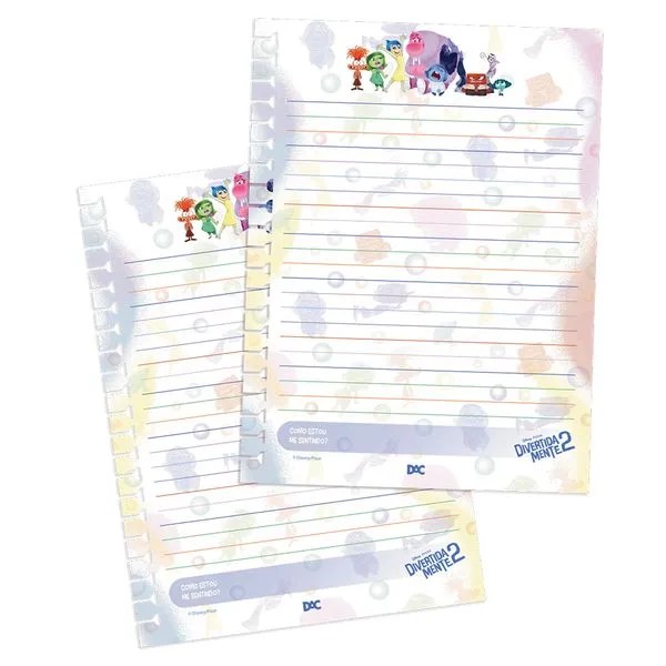 Refil Para Caderno Colegial Smart 48 Folhas Divertidamente