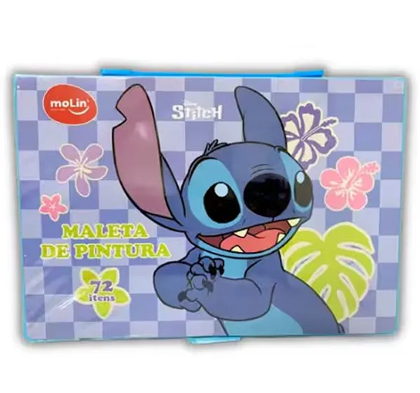 Maleta De Pintura Stitch 72 Itens