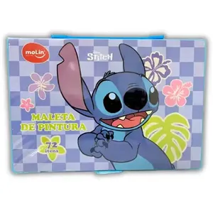 Maleta De Pintura Stitch 72 Itens