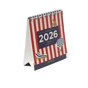 Calendário 2026 De Mesa Funcional Praia