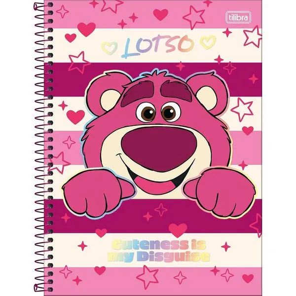 Caderno Universitário 1x1 80 Folhas Capa Dura Lotso