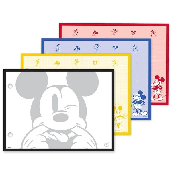 Refil Fichas Mickey Stay True 80 Folhas