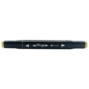 Caneta Marcador Ponta Dupla Marker Dual Pale Yellow