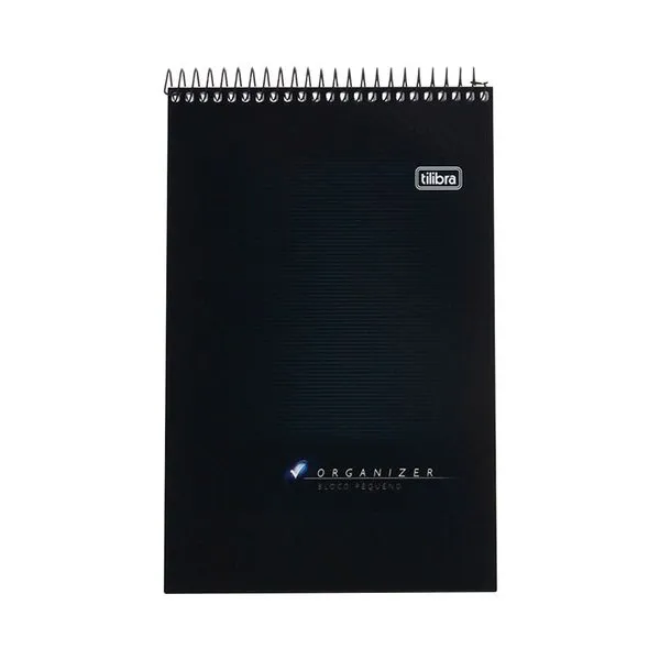 Bloco de Anotações Tilibra Organizer Capa Flexível Espiral A5 com 80 Folhas