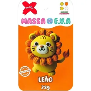 Massa Para Modelar Eva 28g 4 Cores Leão