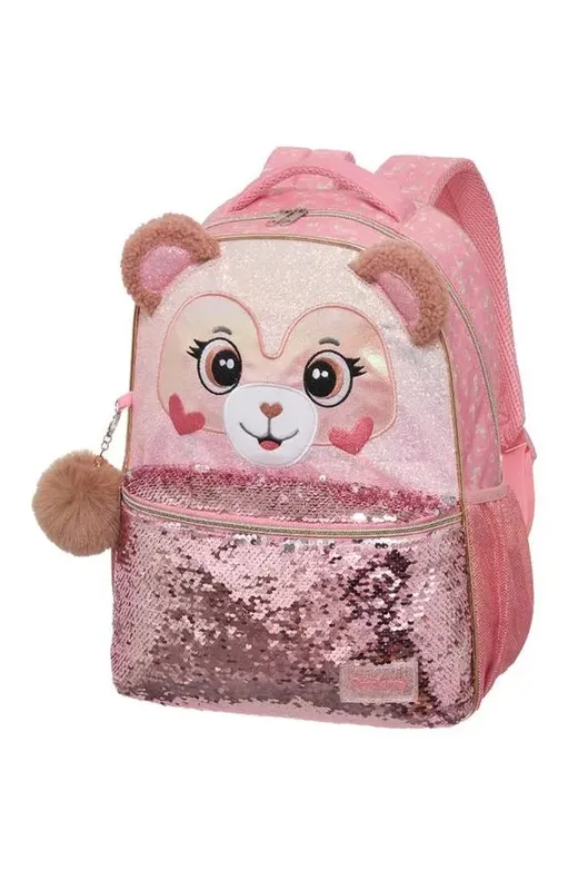 Mochila Com Alça Pack Me Teddy Bear Rosa Pacific