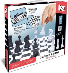 Jogo Xadrez e Dama Educativo - Elka