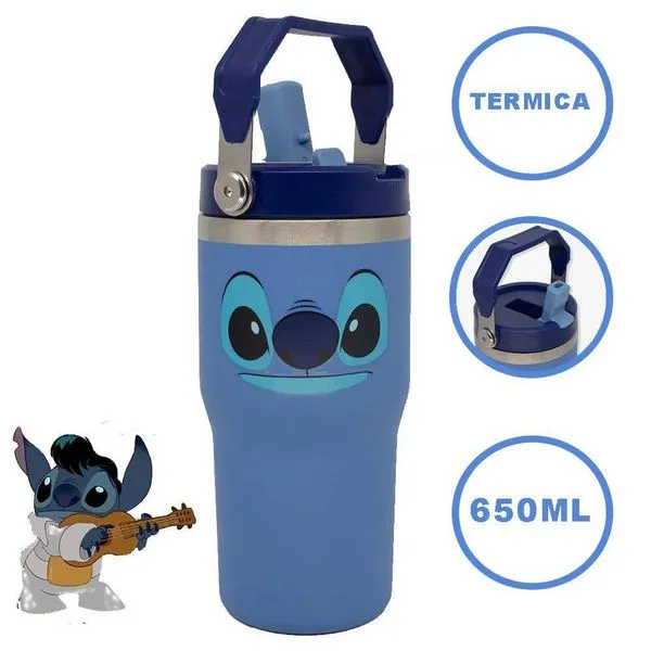 Copo Tumbler Termico Stitch Hangler 650 ML Zona Criativa