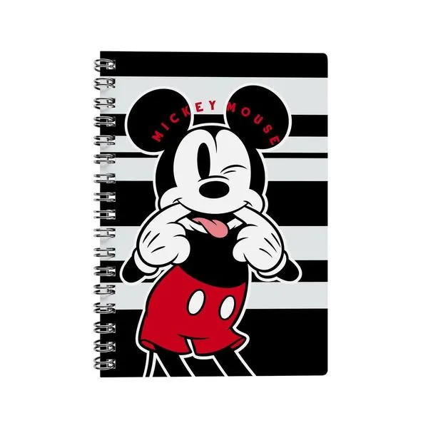Caderno Universitário 1x1 80 Folhas Capa Dura Mickey Mouse