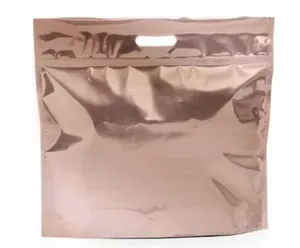 Sacola Presente Zipada Rose Gold Grande