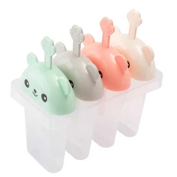 Kit Sortido Formas Para Sorvete Plástico 5 Peças 14x7,5x14,5cm LM2541INO - honeyhome