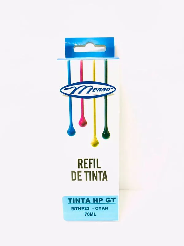 Refil Tinta Hp Gt Ciano 70ml MTHP23 - Menno
