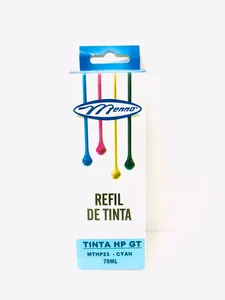 Refil Tinta Hp Gt Ciano 70ml MTHP23 - Menno