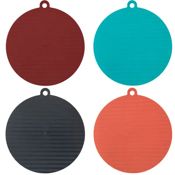 Kit Porta-Copos Ideal Redondo Borracha Sortido 4 Peças 10x10x0,5cm LM1522 - honeyhome