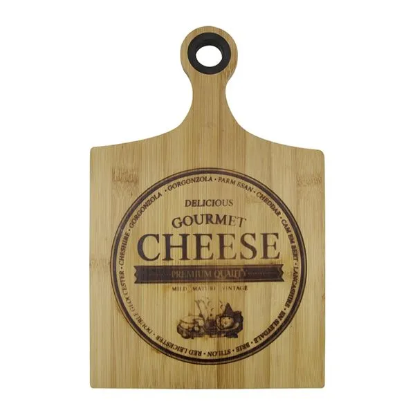 Tábua de Queijo Gourmet Cheese Quadrada Bambu 31x20x1cm - Clink