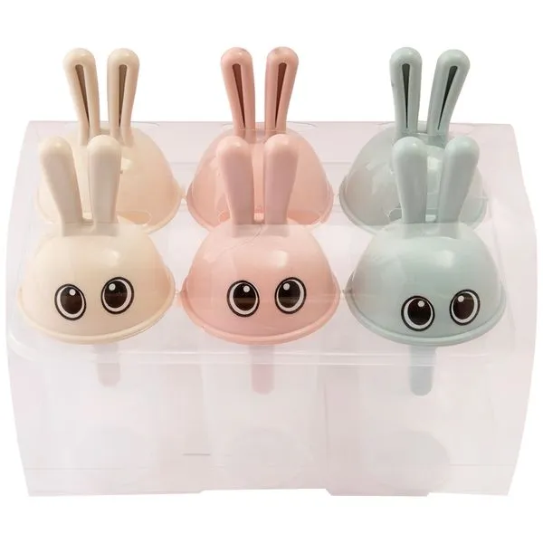 Kit Formas Para Sorvete Plástico 6 Peças 13x3cm LM2542 - honeyhome