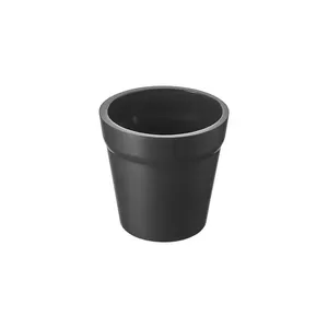 Vaso Green Vita Vidro Fosco Preto 13x13cm - Vitazza