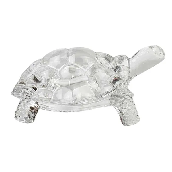 Estatueta Tartaruga Vidro Transparente 18x12cm BE4006 - B10