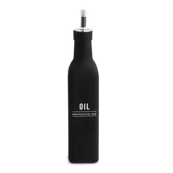 Galheteiro em Vidro Hauskraft Azeite Preto 300ml