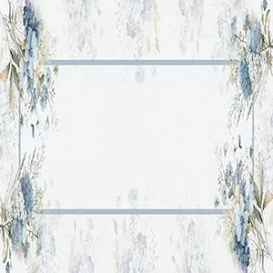 Trilho Mesa Floral Hortênsias 143x46cm TM6167 - Nsw