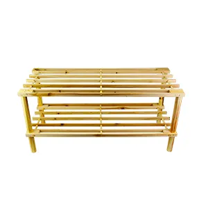 Sapateira Marli 2 Andares Madeira 63x26x29cm - bee