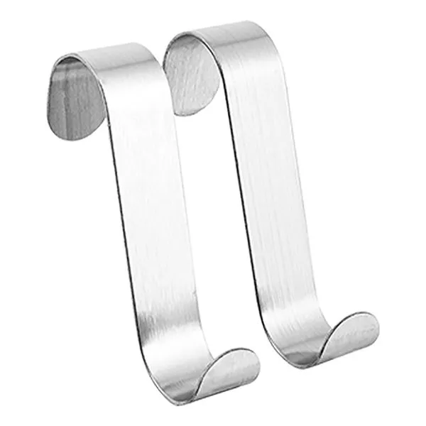 Kit 2 Ganchos Curvo Inox 7x1,5cm Cx60 - Clink