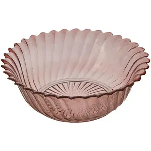 Centro de Mesa Califórnia Vidro Translúcido Rose 8x23cm - Vitazza