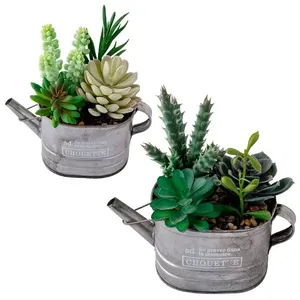 Vaso Jardineira Planta Harmonia Ferro PVC Sortido 10x10x22cm LM1759 - honeyhome