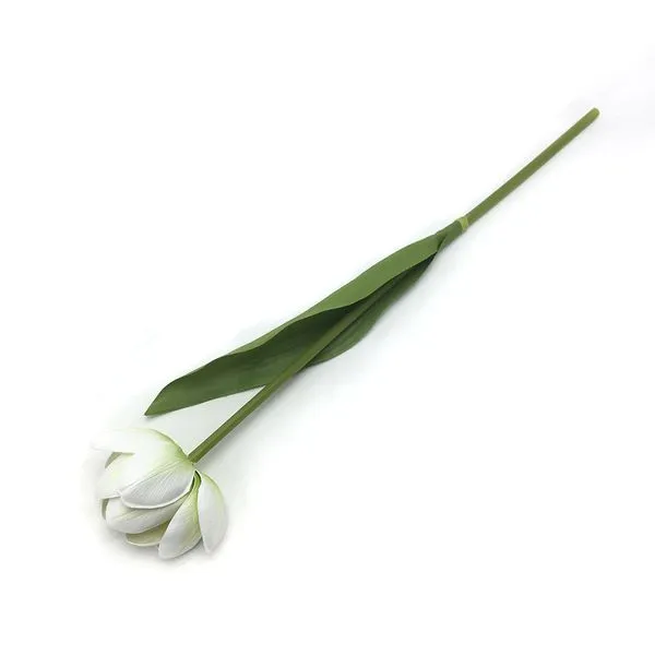 Flor Galho Tulipa Branca 40cm W298188W - Winmax
