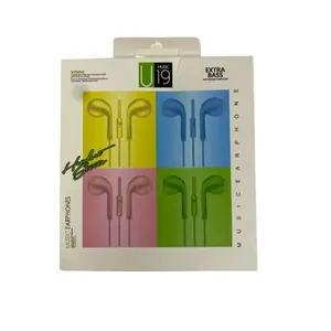 Fone de Ouvido com Microfone Colors Plástico Sortido U19 - Isanog