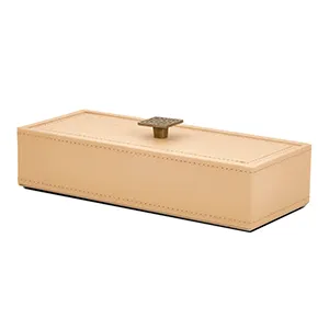 Caixa Com Revestimento Mdf Bege 6,5x24x10cm 17890 - Mart