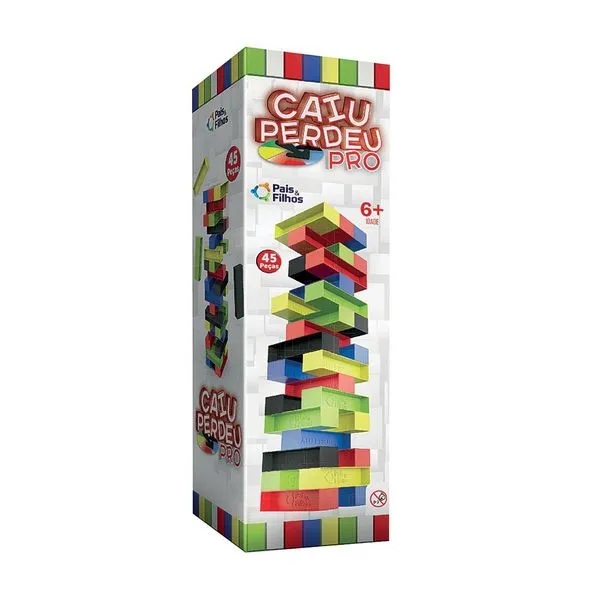 Jogo Caiu Perdeu Pro 45 Peças Pais e Filhos 790694