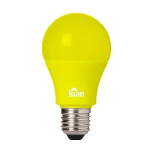 Lâmpada Led Bulbo A 9w Anti Insetos Amarela Bivolt E27 - Kian
