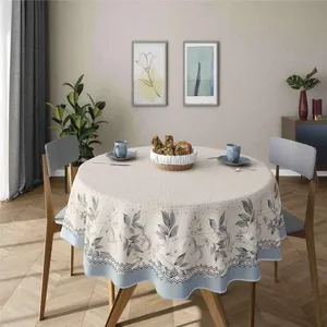 Toalha de Mesa Redonda Super Prática Estampada 4 Lugares Alvorada 155cm 3679601 - Lepper