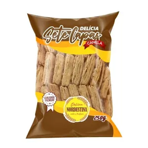 Bolacha Sete Capas Sabor Canela 250g 7 - Delícia Nordestina