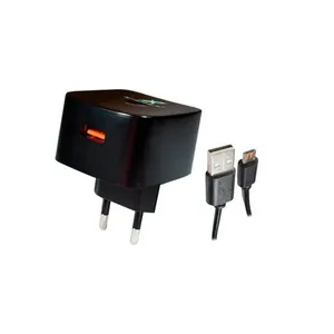 Carregador Turbo 4.0a 30w Com Cabo Micro USB/ V8 Preto XCUR34 - X-cell