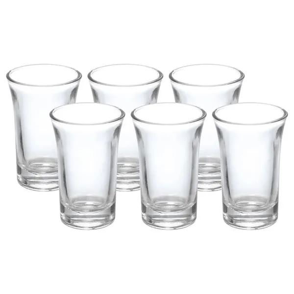 Jogo de Copos Dose Shot Hauskraft em Vidro 6 Peças 40ml